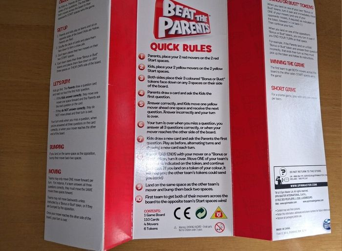 Beat The Parents Board Game - RRP - 22.99