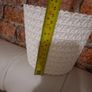 white woven basket effect plant pot Image 3