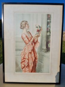 William Henry Margetson vintage watercolor