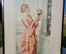 William Henry Margetson vintage watercolor