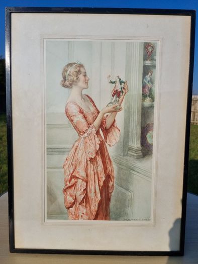William Henry Margetson vintage watercolor
