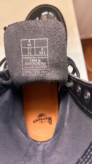 Dr Martens black patent docs, UK size 4 (EU 37)