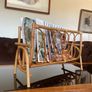 Vintage MCM Bamboo Magazine Rack Image 4