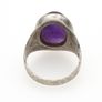 Vintage 925 Sterling Silver Ring & Amethyst Ring, Birmingham 1973 Image 4