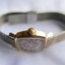 Vintage SEKONDA 1960/70s ladies wristwatch . Original Soviet production. Dial finished in burgundy and gold with black Roman numerals. Hand winding in full working order. Face showing 17 Jewels USSR. First class movement Image 9