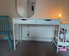 White Micke desk