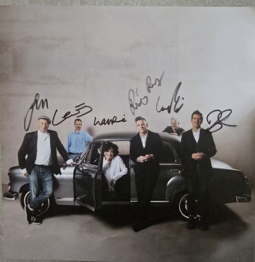 vinyl lp size signed Decon blue picture