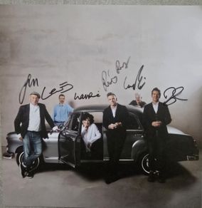 vinyl lp size signed Decon blue picture