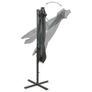 Cantilever Umbrella with Pole and LED Lights Anthracite 300 cm Image 8