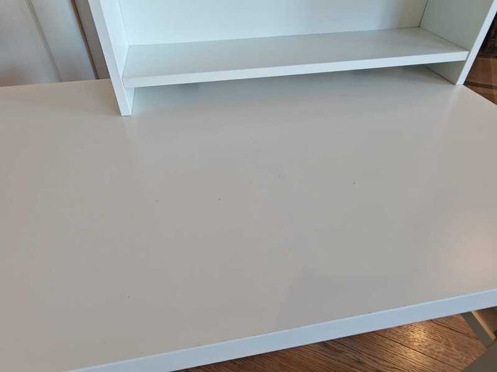 IKEA PAHL Desk with Shelf Unit + Cable Organiser - White