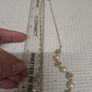 Silver Tone Necklace with Faux Pearl Beads M&S Image 3