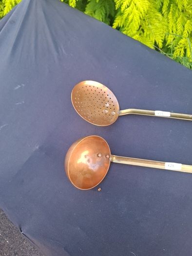 By post only copper laddle and strainer