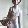 Figurine by Porcelanas Miguel Requena of Gentleman with Candlestick Jardiniere Image 8