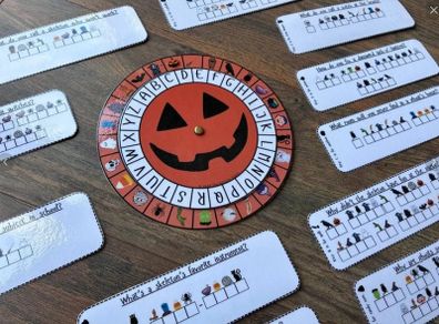 Halloween Secret Code Wheel Game for Kids