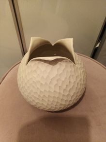 Designer textured  hand made vase
