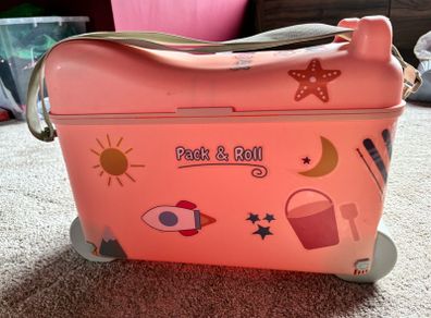 Pink Little Rolla (Trunki-style) ride on kids suitcase