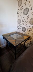 Beautiful Heavy Tile & Glass Table