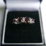 Vintage14K Gold 585 Ring With  Diamonds and Rubies Ring size P1/2 - 2,9g Image 5