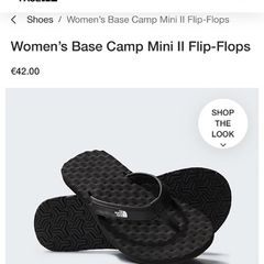 NEW North Face Flip Flops size 3