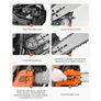 52 cc Gas Chainsaw, 18 inch Gas Powered Chainsaw, 2.4 HP Power Chain Saw with Non-Slip Handle, Gas-Powered Chainsaws with Dual Fuel Tanks, For Wood Cutting, Tree Trimming, and Land Clearing Image 4