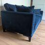 Navy Velvet 3 seater sofa & 2 armchairs Image 3