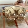 Vintage Cambodian Silvered Elephant Trinket Box Khmer Betel Nut Box Image 5