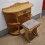 dressing table perfect condition oak wood Image 4