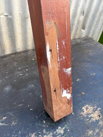 Architectural Salvage Vintage teak newel post