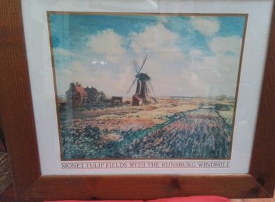 Monet 'Tulip Fields' Framed Print
