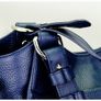Furla Italian Leather Navy Designer Leather Handbag Image 2