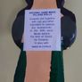Vintage MARION ARISTEDOU MGA Cyprus Ceramic Clay Figurine or Doll or Wallhanging Image 5