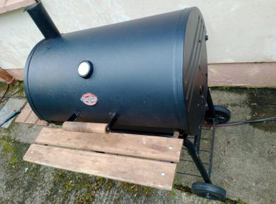 Charcoal Barrel BBQ Grill