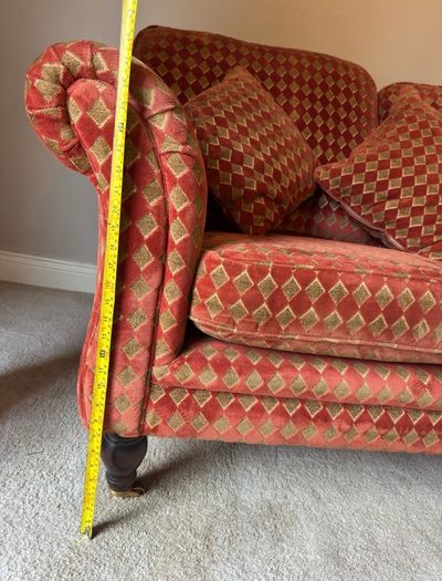 Love seat and wingback chair set