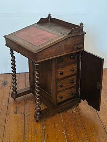 c1860-1880 Antique Victorian Davenport Desk, Exceptional Original Condition