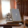 Music Stand Antique-Style Iron & Wood Image 4