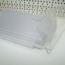 50 Clear Perspex Plastic Slat Wall Shelf - Shoes Display - Suits Many Uses Image 3