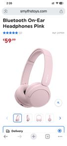 2x brand new unopened Sony headphones pink