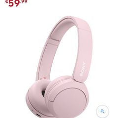 2x brand new unopened Sony headphones pink