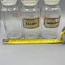 3 x Vintage Clear Glass Apothecary Style Airtight Sweet Storage Jar 18cm High Image 8