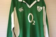 Ireland Rugby Jersey. Triple Crown Winning Jersey Year 2007. Official Canterbury IRFU Home Jersey. Authentic Original From The Time. Not A Modern Day Remake.