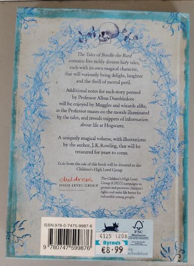 Harry Potter: The Tales of Beedle the Bard (2008) First Edition First Printing 1st/1st CHLG