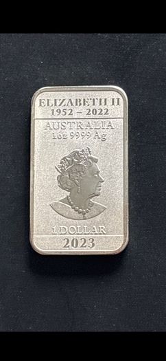 Silver 1oz Dollar bar