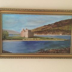 Art - Vintage Oil on Board ( M. Ballentine )