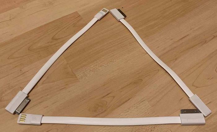 iPhone slim compact data/charging cable (x3)