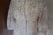 Beautiful New Smashed Lemon Embroidery Anglaise Top Size 10