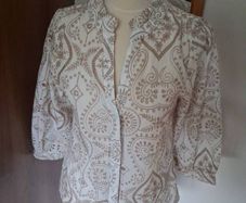 Beautiful New Smashed Lemon Embroidery Anglaise Top Size 10