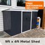 Metal shed 9ft x 4ft Image 5