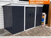 9ft x 4ft Metal Garden Storage Shed Tool House with Sliding Door