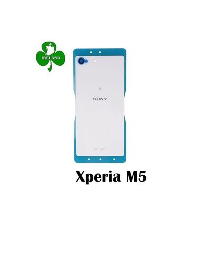 For Sony Xperia M5 Back/Battery Cover Glass Plate Housing Replacement New White