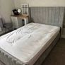 King 5ftottoman Storage Bed/headboard & Orthopedic Mattress - Plush Grey Velvet. Image 8